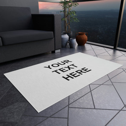 Personalized Rug, Custom Rug, With Your Own Text or Design, Handmade