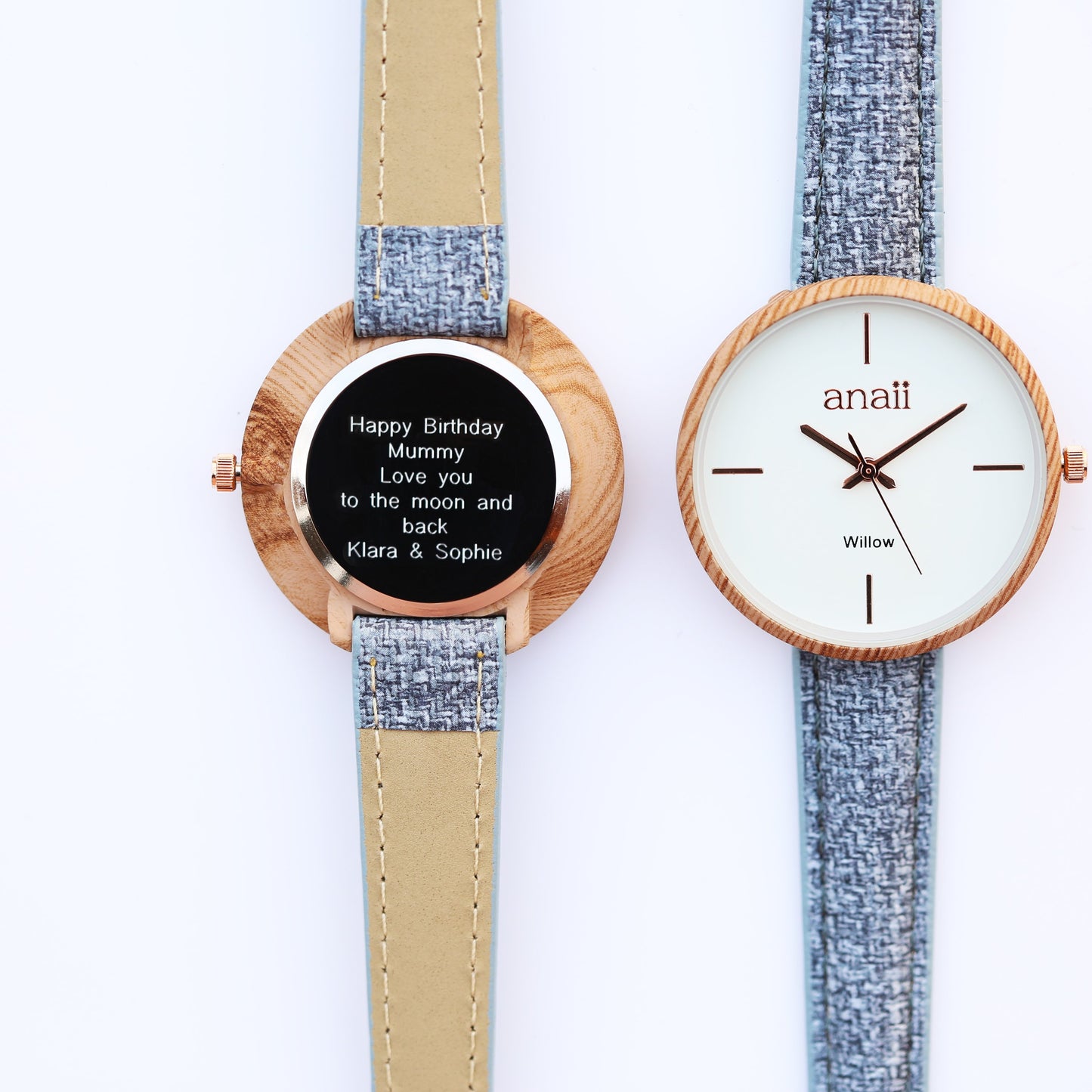 Personalized Anaii Watch - Lake Blue