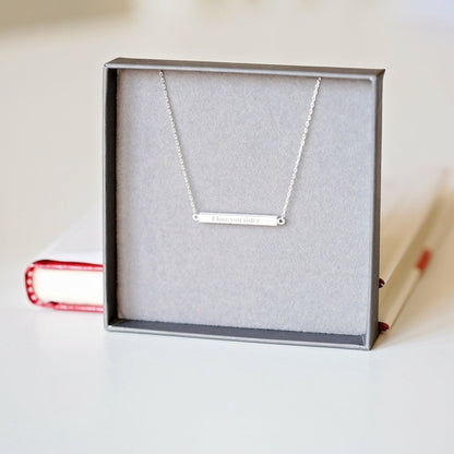 Personalized Horizontal Necklace