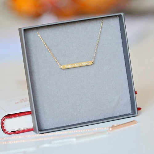 Personalized Horizontal Necklace