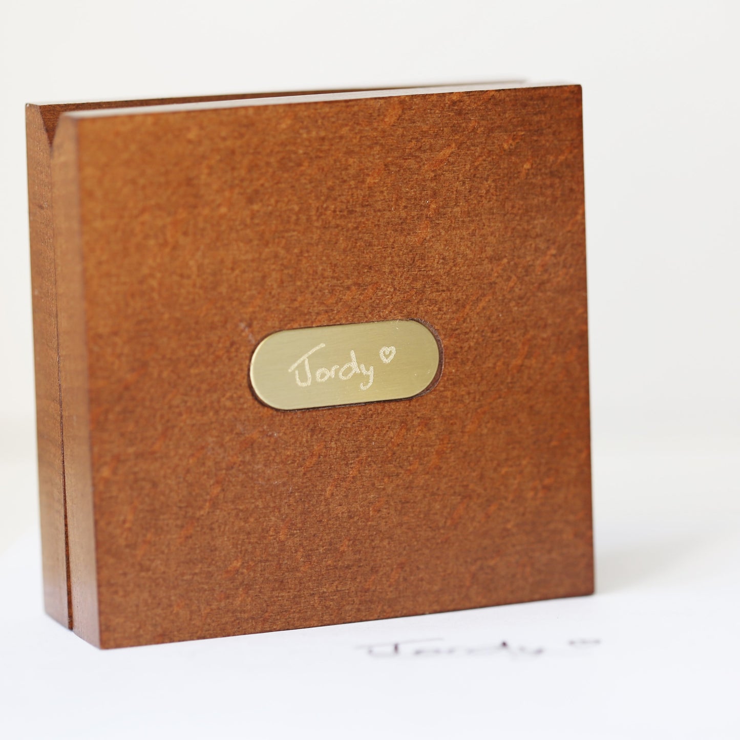 Own Handwriting Compass Personalised with Timber Box