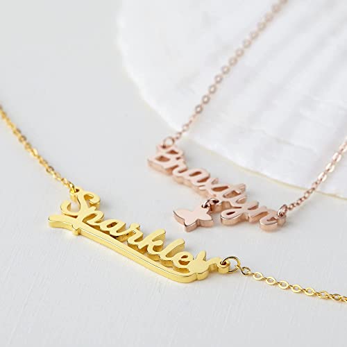 Little Girl Necklace, Baby Name Necklace, Toddler Gift, Baby Shower