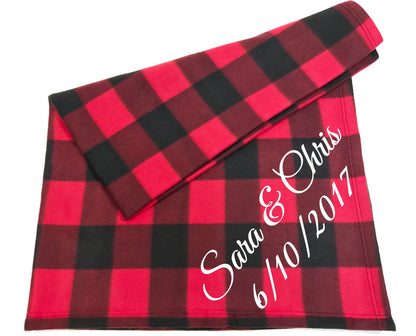 Custom Couples Blanket - Names & Date