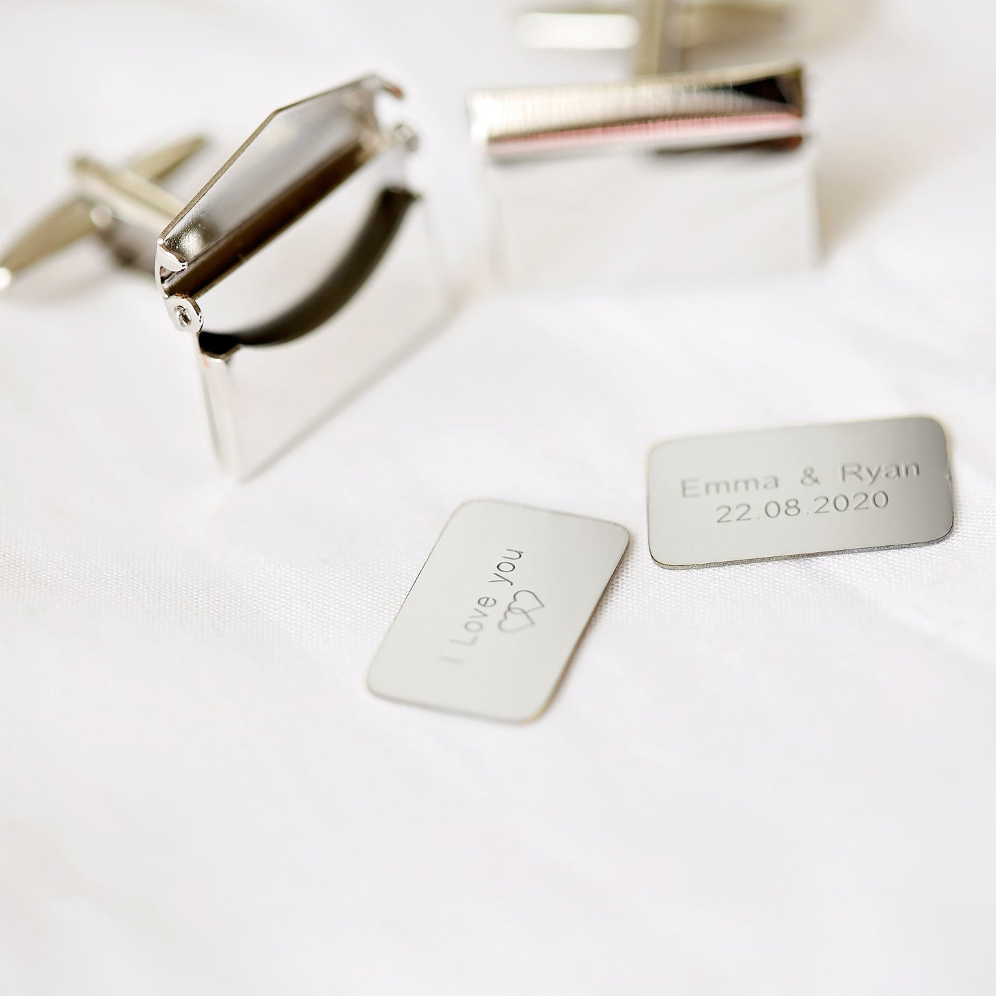 Secret Message Engraved Cufflinks