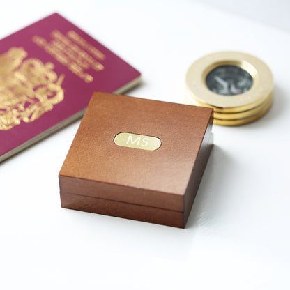 Compass Personalized With Timber Box