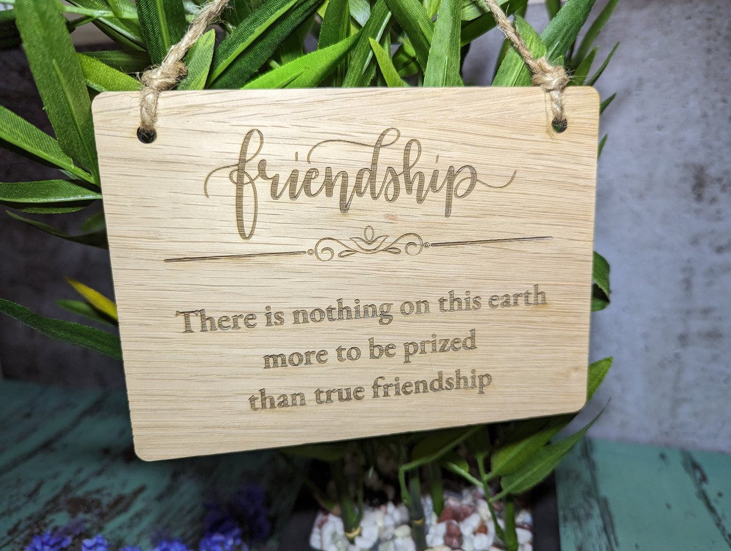 Wooden Friendship Sign, Personalized Wooden Hanging Sign, Best Friend