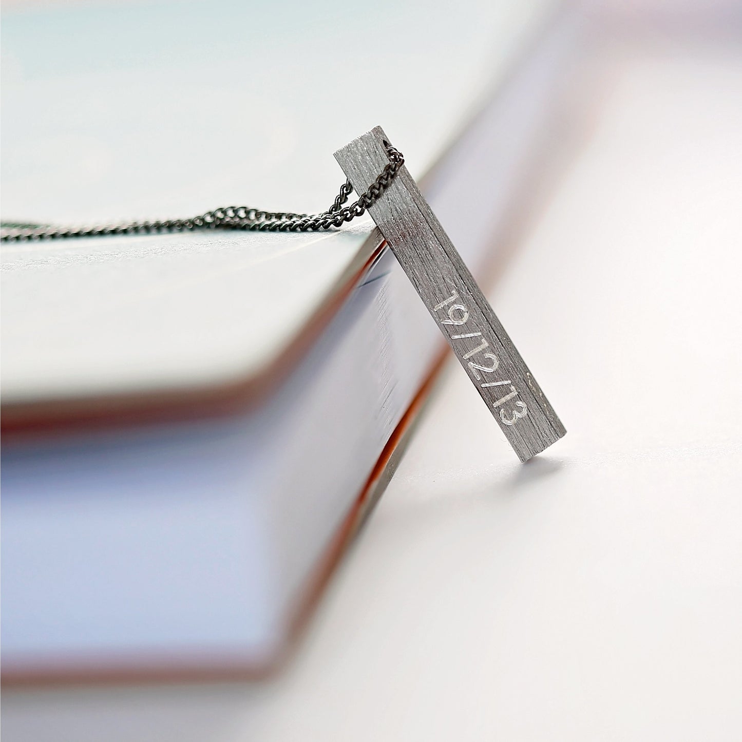 Personalized Brushed Men's Necklace