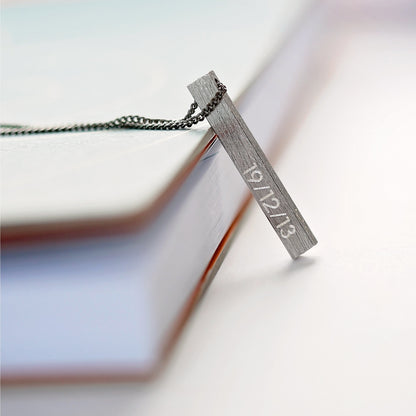 Personalized Brushed Men's Necklace