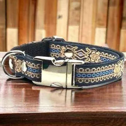 "Personalized Hand Made Chic Cotton Collar for Small Breeds"