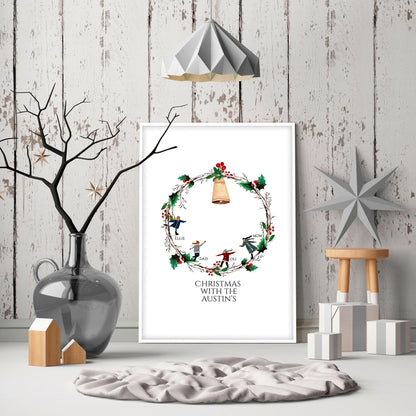 Personalized Christmas gifts for family | wall art print