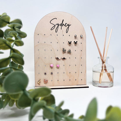 Personalized Jewelry Organizer Earring Stand