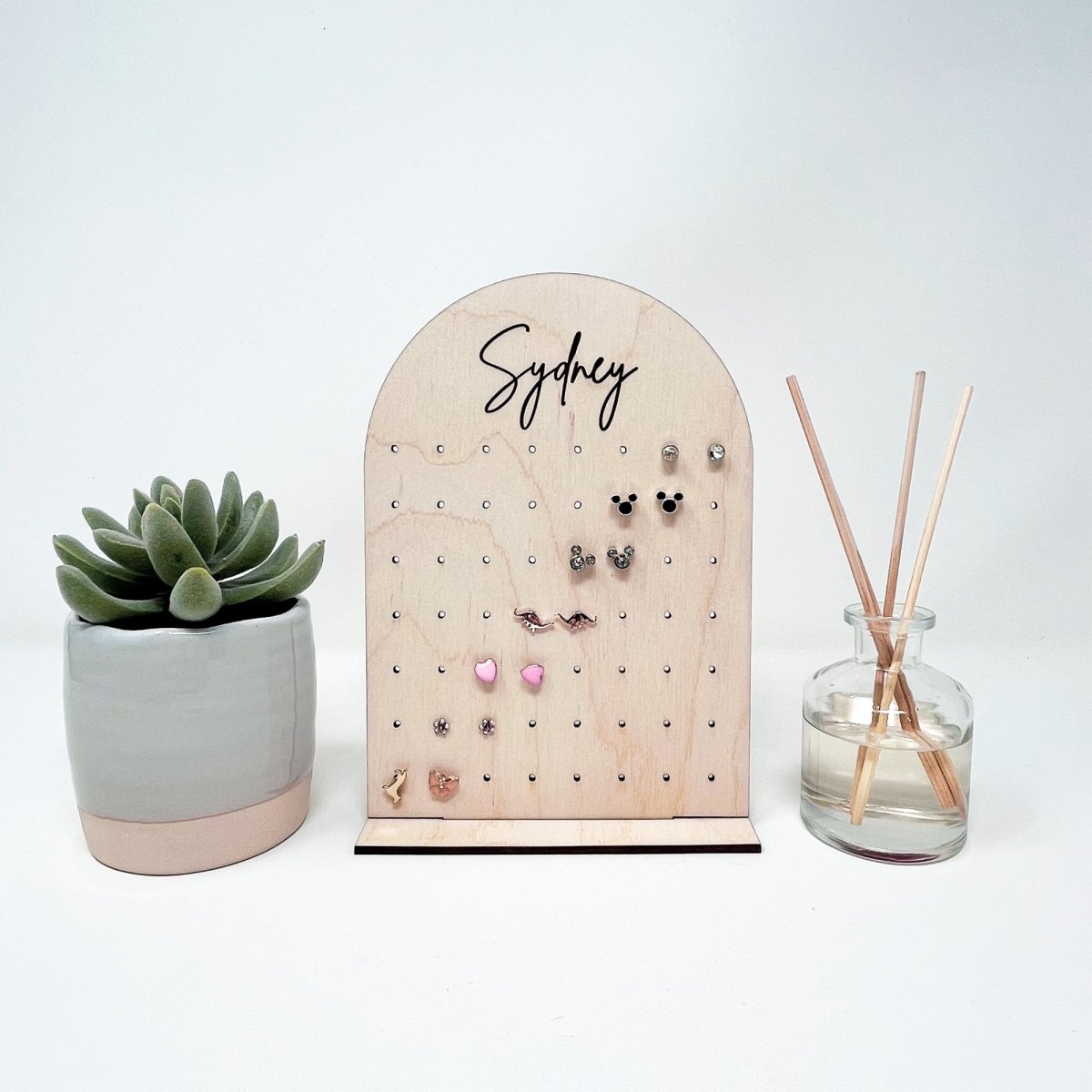 Personalized Jewelry Organizer Earring Stand