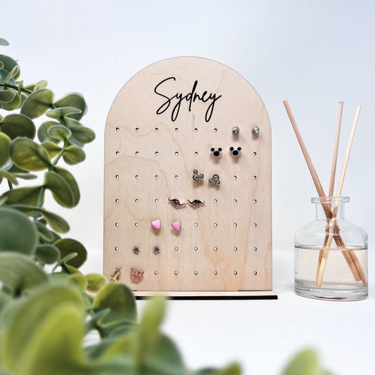 Personalized Jewelry Organizer Earring Stand